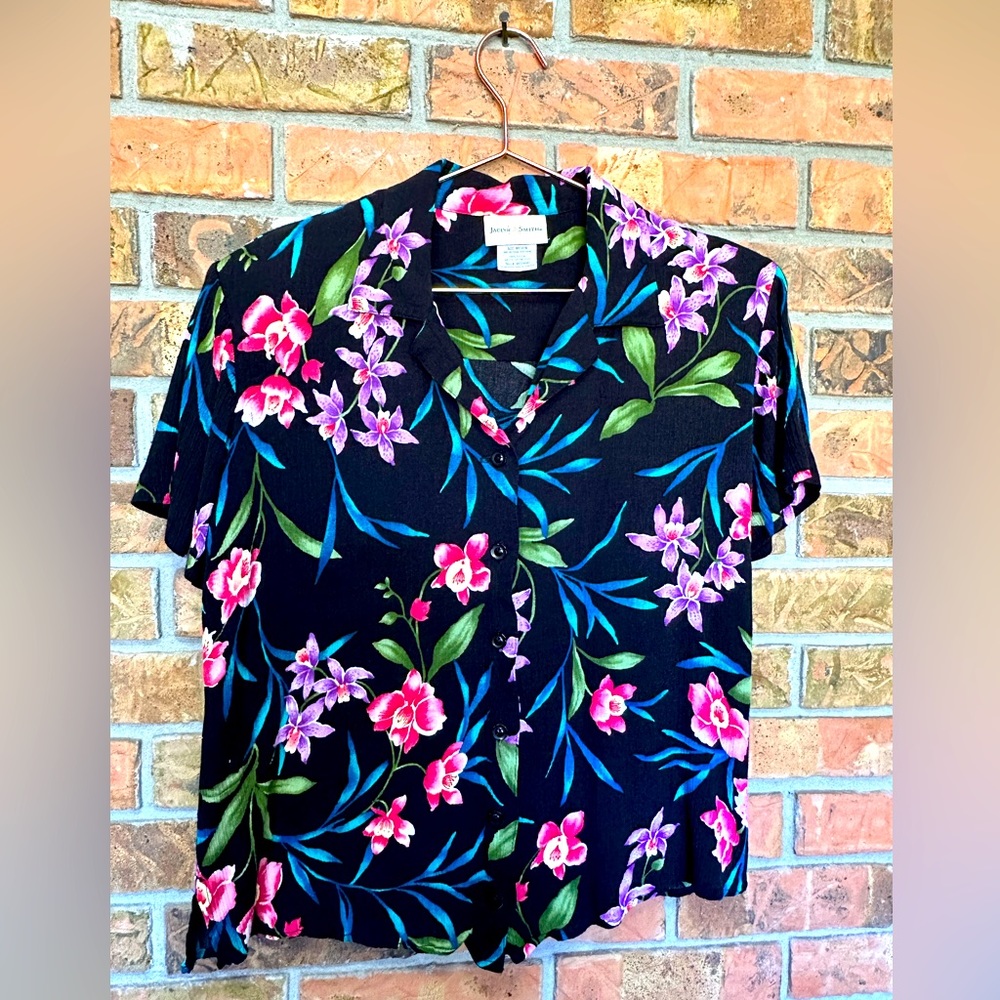 Jaclyn Smith Floral Shirt